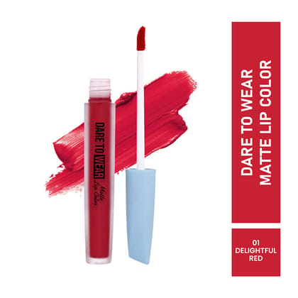 Mattlook Dare To Wear Matte Lip Color-Delightful Red MLLG18