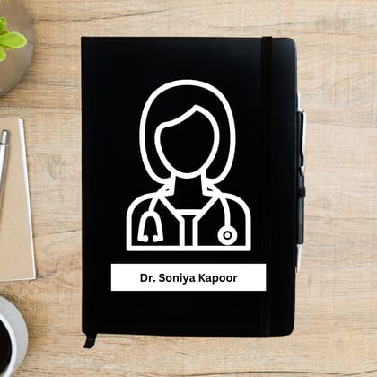 Female doctor Personalized Diary-Blue