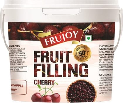 Frujoy Cherry Filling 1kg | For Cake | Dessert | Custard | Pastry | Muffins | Baking Essentials