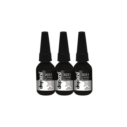 DropBond UV Glue 3031: Optically Clear and Impact-Resistant Bonding for Glass/Acrylic to Paper Lamination - 20g (Pack of 3)