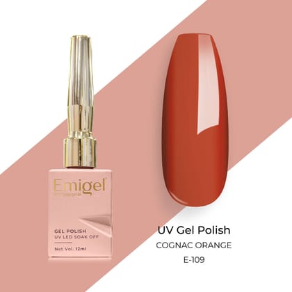 Garnet Glow - Emigel UV Gel Nail Polish - 14 Shades-COGNAC ORANGE