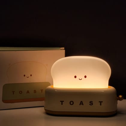 Toast Lamp (Size: 12.5 cm, Color : Warm white)-Green