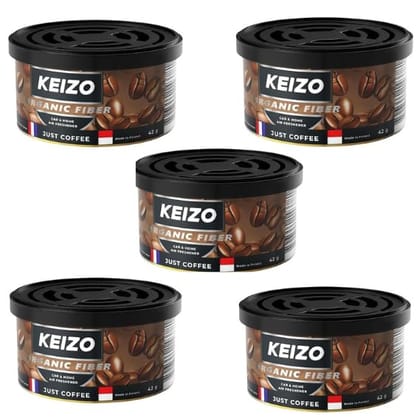 KEIZO Organic Fiber Just Coffee  Pack of 5