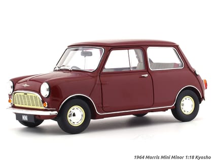 1964 Morris Mini Minor red 1:18 Kyosho diecast scale model car collectible