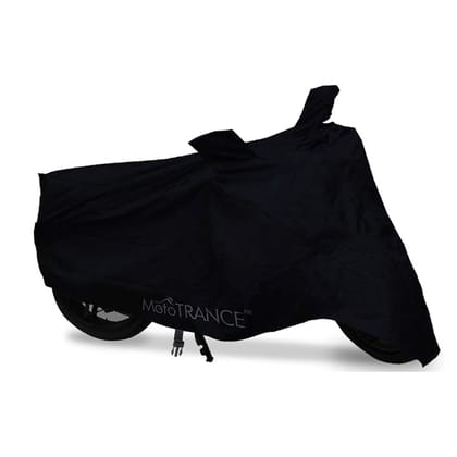 Mototrance Black Bike Body Cover For Hero Electric Flash-Solid Black