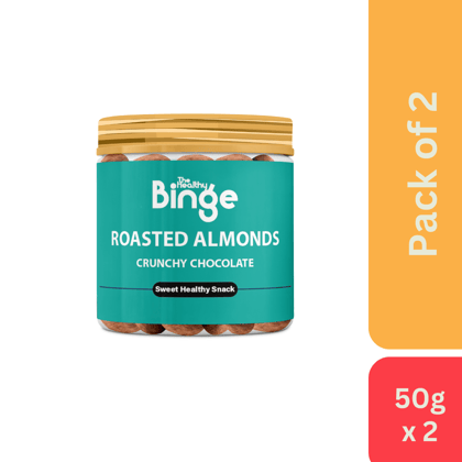 The Healthy Binge Coated Almonds Chocolate (50g) - Pack of 2