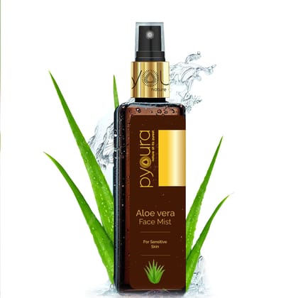 Aloe vera Face Mist Toner, Soothes skin irritation and hydrates dry skin, Alcohol Free, 100% natural-100 ml