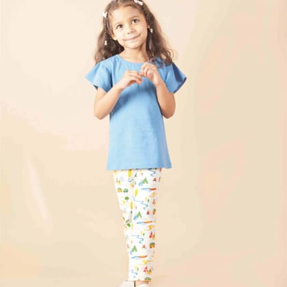 Girl Leggings - Happy Camping-3-4Y