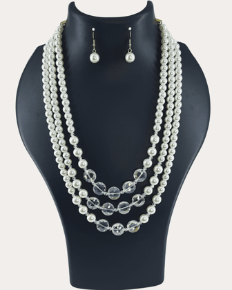 Shimmering Pearl and Crystal Set