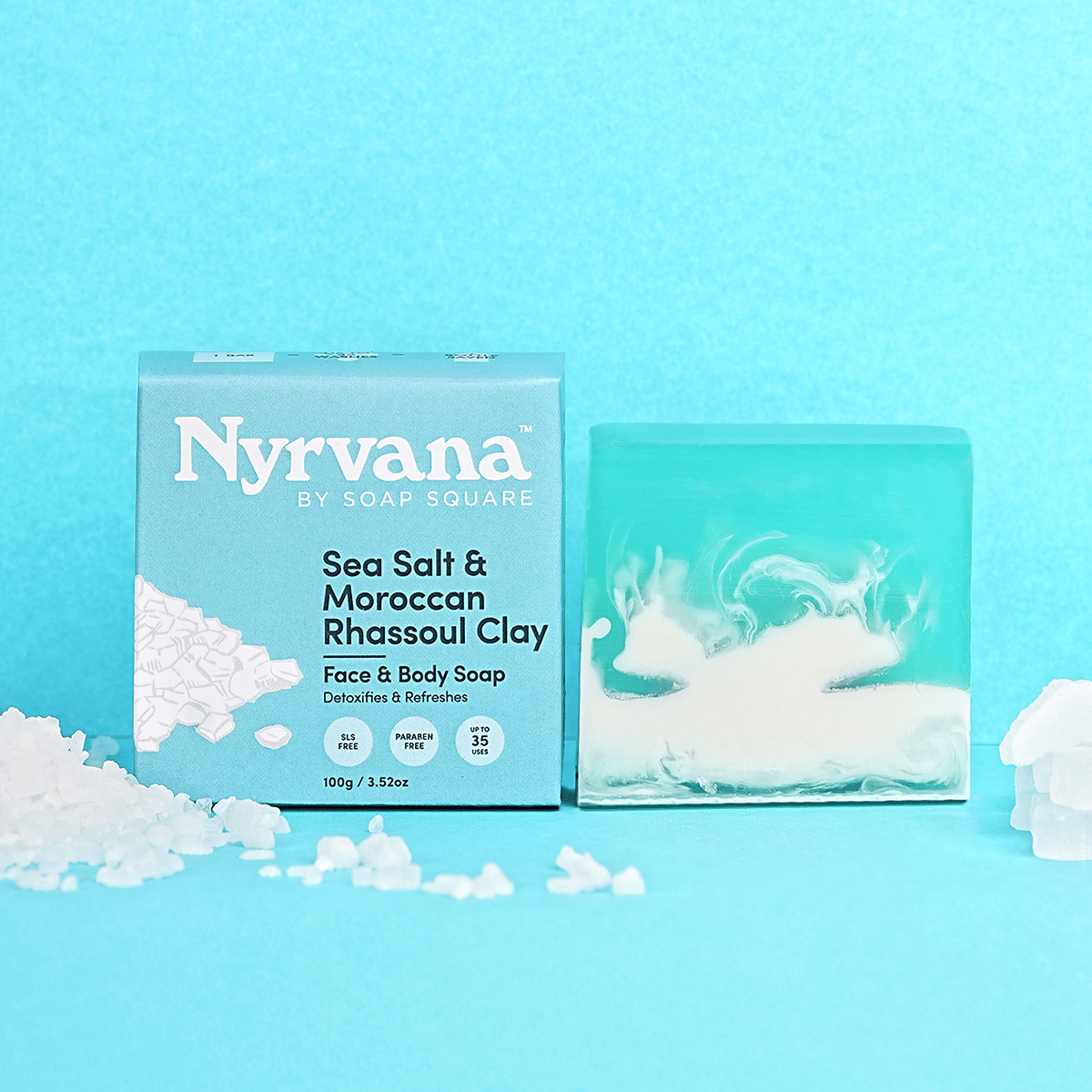 Sea Salt & Moroccan Rhassoul Clay Soap-100g
