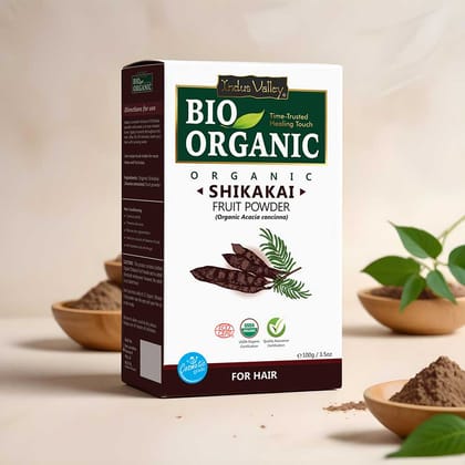 Bio Organic Shikakai Fruit Powder-100gm