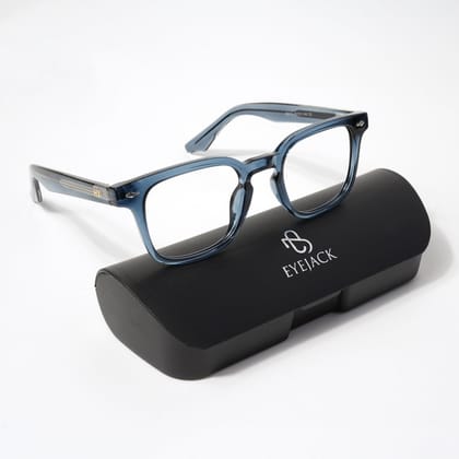 HEXXA Blue Square Eyeglasses for Men & Women (S9015CL490-C3)