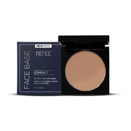 RENEE Face Base Compact - Walnut Beige, 9gm