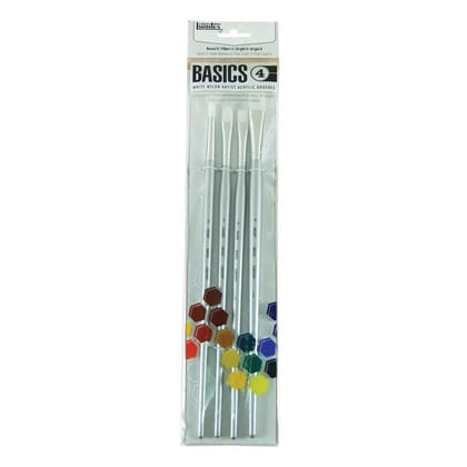 Liquitex Basics Acrylic Brush Set-BASICS BRUSH SET - 4 PACK