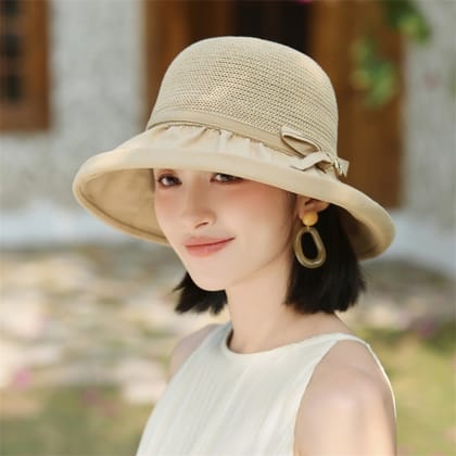 Outdoor Breathable Sun Hat Women's Sun Protection-Khaki / Free Size