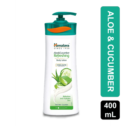 Himalaya Aloe & Cucumber Refreshing Body Lotion, 400 ml Bottle