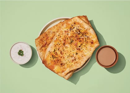 Desi Chai With Aloo Paratha