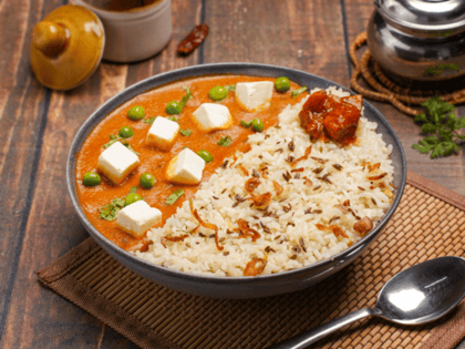 Matar Paneer Chawal