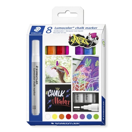 Staedtler- Lumocolor Chalk Marker - 8 Count