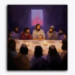 The Last Supper-Without Frame / 18x20 inch / 24 Palette