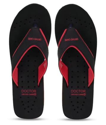 DOCTOR EXTRA SOFT - Red Womens Thong Flip Flop - 5