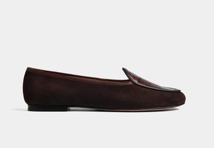 ERICA LEATHER LOAFERS IN BROWN-EU 36/UK 3