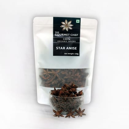 THE GOURMET CHEF Organic Star Anise, 150 gm