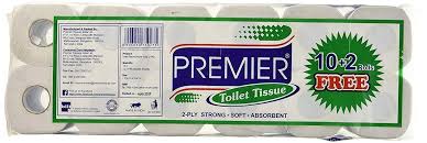 PREMIER TOILET TISSUE STRONG TOLLET ROLL 2 PLY