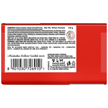 Lifebuoy Total 10 Soap Bar, 59 g (Pack of 4)