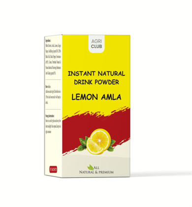 Agri Club Instant Lemon Amla Drink Powder, 15 Sachets Each 15 gm