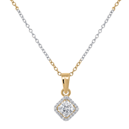 Elle Solitaire Pendant-Yellow Gold