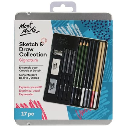 Mont Marte Sketch And Draw Collection Set Of 17