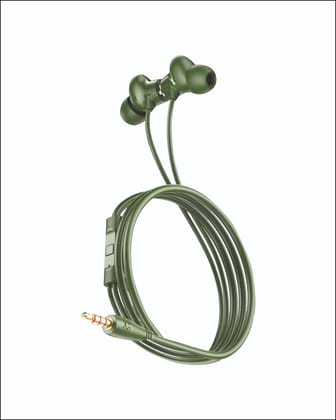 LYNE Photon 31 Extra Bass Wired  (Green, In The Ear)