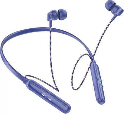 LYNE Rover 45 Neckband 40 Hours Music Time Bluetooth Gaming Headset (Blue, In the Ear)