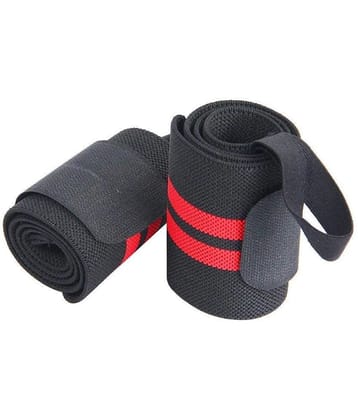 Wrist Support Wrap Band for Gym and Fitness (1 Pair) - One Size