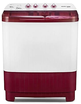 Voltas Beko 8.5 kg Semi-Automatic Top Loading Washing Machine WTT85DBRT Burgundy-Burgandy