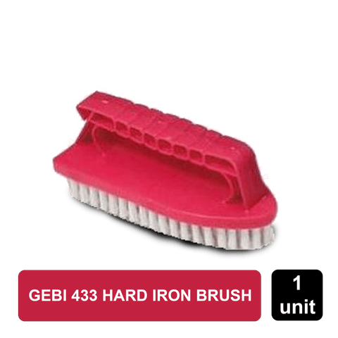 GEBI 433 Iron Brush - Hard, 7 Inch, Size: 6.5 X 15Cm,1Pc