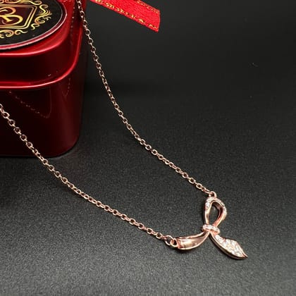 Silver Rose Gold Necklace