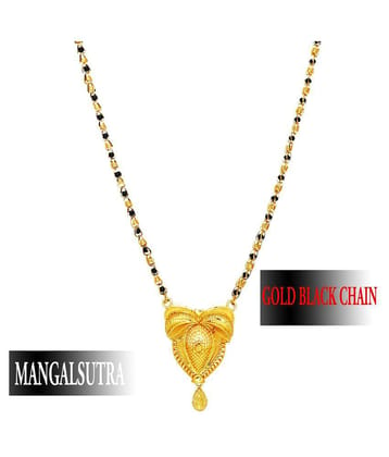 Shankhraj Mall Gold Plated Letest & Designer Mangalsutra For Women-100222 - Golden