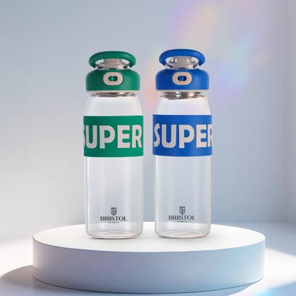 Super | BGL 1023 | Set of 2 | 800 ml-Green & Blue