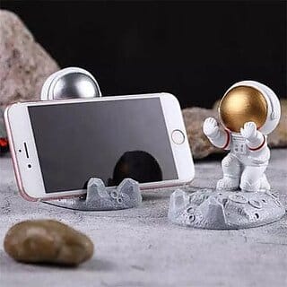 Astronaut Phone Holder,Spaceman Mobile Phone Stand,Cool 3D Cartoon Design,Multi-Purpose Stand for All Smartphone,Anti S