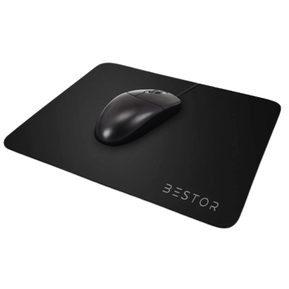 PLAIN BLACK  Mouse Pad-Pack Of 2