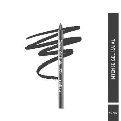 Maliao Intense Gel Kajal - Waterproof, Long-Lasting, Smudge-Proof-SMOKY