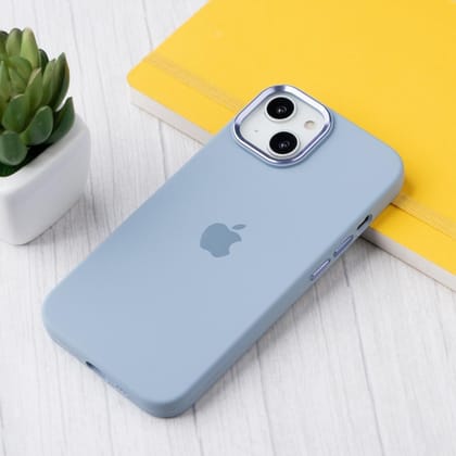 iPhone 14 Back Cover / Silicone Luxury Protective Case-Sierra Blue