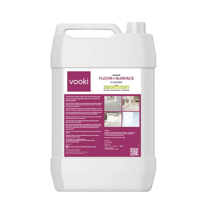 Vooki Ecofriendly Disinfectant Floor & Surface Cleaner, Green Chemistry - 5 Ltr