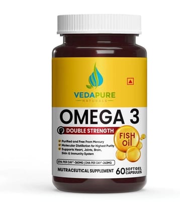 VedaPure Naturals - Omega-3 Fatty Acids Softgel ( Pack of 1 )