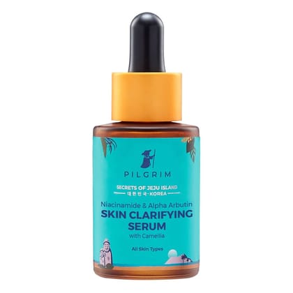 Pilgrim Niacinamide & Alpha Arbutin Skin Clarifying Serum, 30 ml | 5% Niacinamide + 1% Alpha Arbutin Acne Scar Treatment