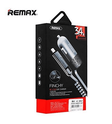 Remax Finchy RC-C103 Car Charger 3.4A ( Silver)