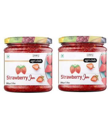 AGRI CLUB Super Strawberry Jam 400 gm(Pack of 2 x 200 gms)