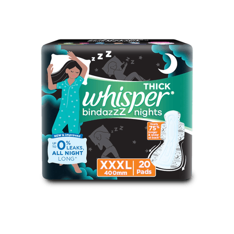 Whisper Ultra Overnight Xxxl+ Sanitary Pads, 20 Unit Pouch